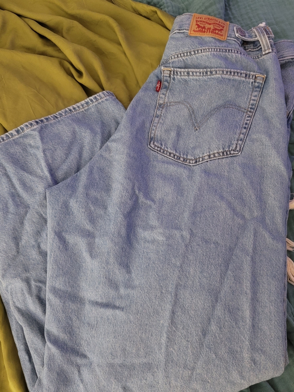 Levi's Cinch Baggy Light Blue High-Rise Straight Women's Jeans